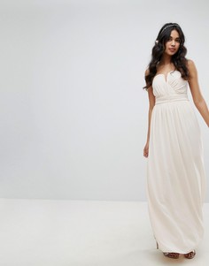 Платье-бандо макси TFNC WEDDING - Розовый