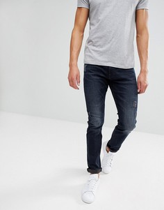 Рваные джинсы слим Esprit - Синий