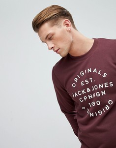 Свитшот с принтом Jack &amp; Jones Originals - Красный