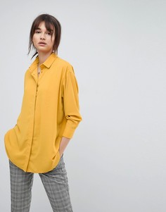 Мягкая длинная рубашка ASOS - Желтый