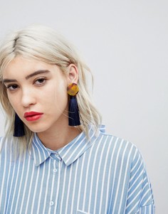 Черепаховые серьги-подвески ограниченной серии с кисточками - Мульти Asos