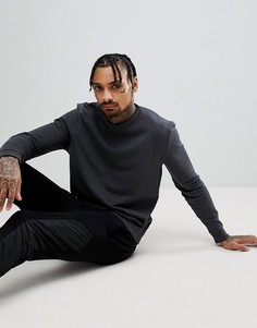 Черный выбеленный свитшот ASOS - Черный
