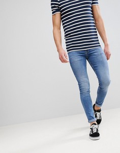 Выбеленные супероблегающие джинсы ASOS - Черный