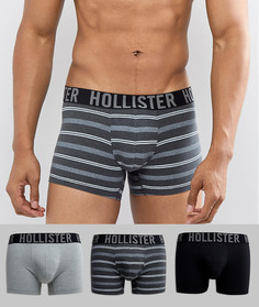 Набор из 3 боксеров-брифов с логотипом на поясе Hollister - Мульти