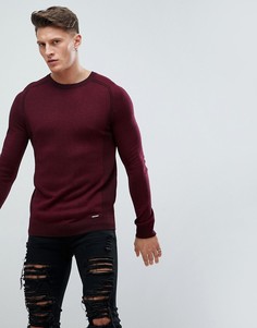 Бордовый обтягивающий джемпер River Island - Красный