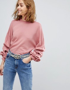 Свитшот с пышными рукавами Vero Moda - Розовый