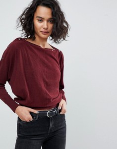 Джемпер с кнопками AllSaints - Красный