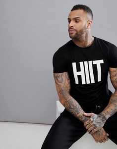 Черная футболка HIIT - Черный