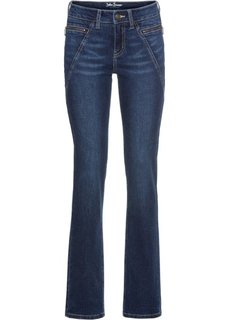 Джинсы прямые стрейчевые, cредний рост (N) (синий) Bonprix