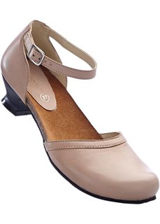 Кожаные туфли (серо-коричневый) Bonprix