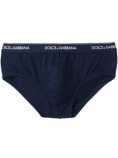 трусы с логотипом на поясе  Dolce &amp; Gabbana Underwear