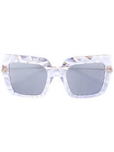 солнцезащитные очки в массивной фактурной оправе Dolce &amp; Gabbana Eyewear