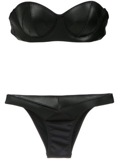 panelled bandeau bikini set Amir Slama