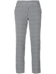 check cropped trousers  Luisa Cerano