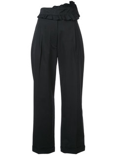 ruffle front cropped trousers Carven