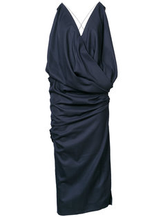 v-neck open back dress Jacquemus