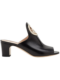logo plaque mules Fendi
