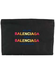 клатч с градиентным логотипом Balenciaga