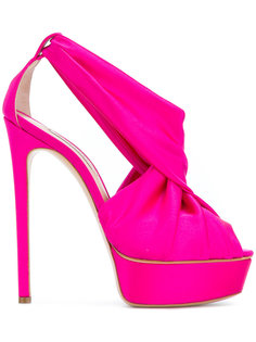 босоножки с драпировкой Casadei