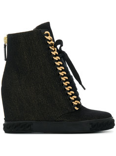 кеды с цепочным украшением Casadei