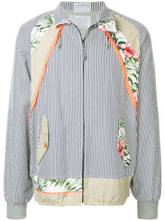 striped contrast jacket Kolor