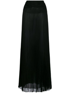 плиссированная прозрачная юбка-макси  Roberto Cavalli