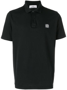 logo patch polo shirt Stone Island