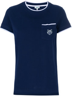 футболка с вышитым логотипом Kenzo