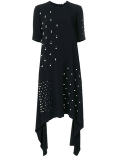 асимметричное платье с жемчугом  Stella McCartney