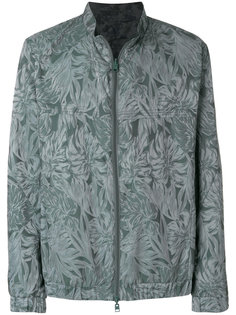 tone-on-tone leaf print jacket Etro