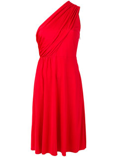 one-shoulder draped dress Lanvin