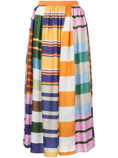 striped full skirt Kolor