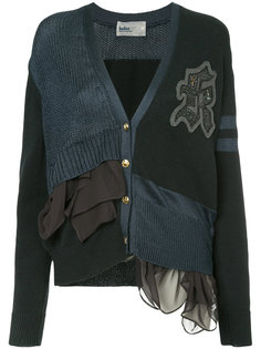 slouchy patchwork cardigan Kolor
