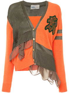 slouchy patchwork cardigan Kolor