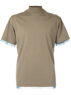 turtle-neck contrast-trim top Kolor