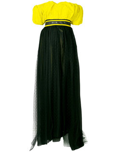 платье с открытыми плечами MSGM