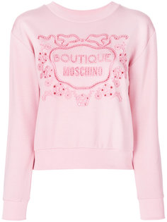 свитер с логотипом Boutique Moschino