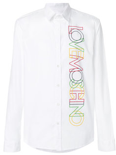 рубашка с принтом-логотипом  Love Moschino