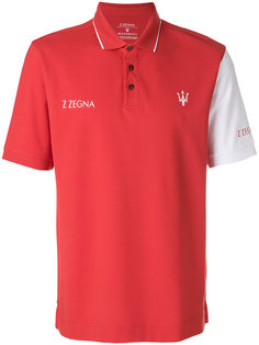 short sleeved logo polo shirt Z Zegna