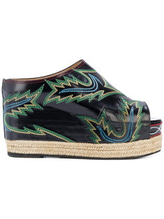 embroidered platform espadrilles Toga Pulla