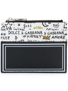 визитница с принтом-граффити Dolce &amp; Gabbana