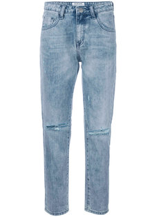 прямые джинсы с рваными деталями One Teaspoon