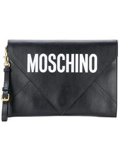 клатч с логотипом Moschino