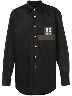 logo patch shirt Raf Simons