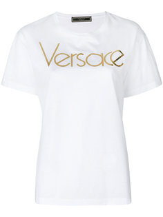 футболка с принтом логотипа Versace