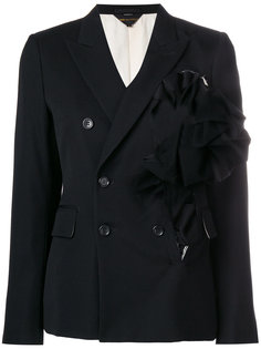 ruffle insert double-breasted blazer Comme Des Garçons