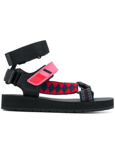сандалии с ремешками Prada