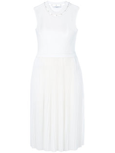 плиссированное платье миди  Givenchy