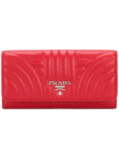 стеганый кошелек с логотипом Prada