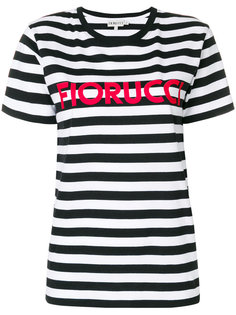 футболка в полоску с логотипом  Fiorucci